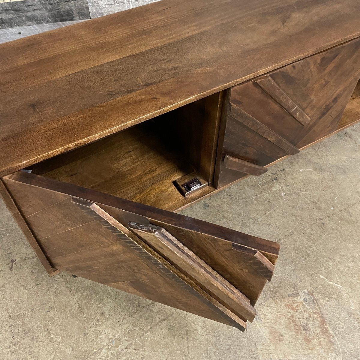 Renn Mango Wood TV Stand - Rustic Furniture Outlet