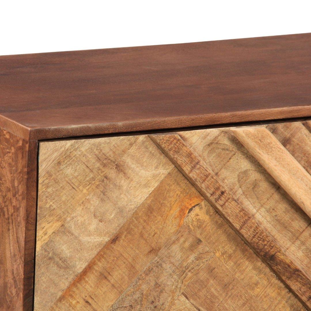 Meuble TV en bois de manguier naturel Renn - Rustic Furniture Outlet
