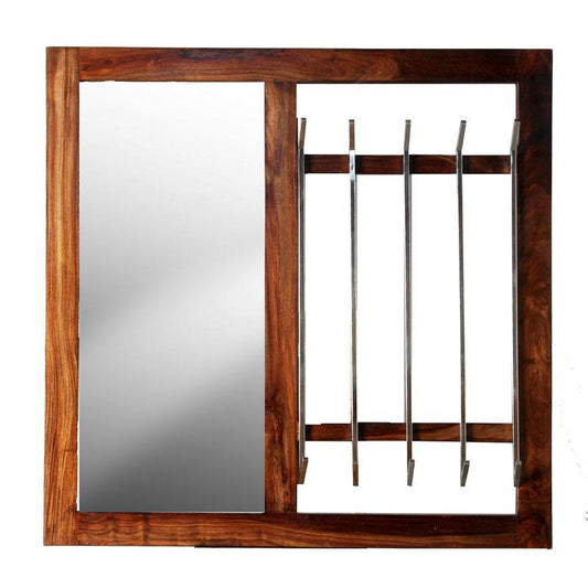 Rosewood Wall 10 coat rack - Rustic Furniture Outlet