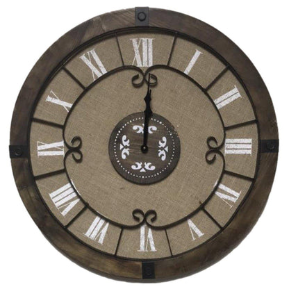 Rustic 25” wall clock - Rustic Furniture Outlet