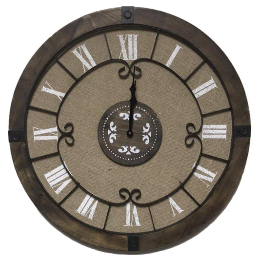 Rustic 25” wall clock - Rustic Furniture Outlet