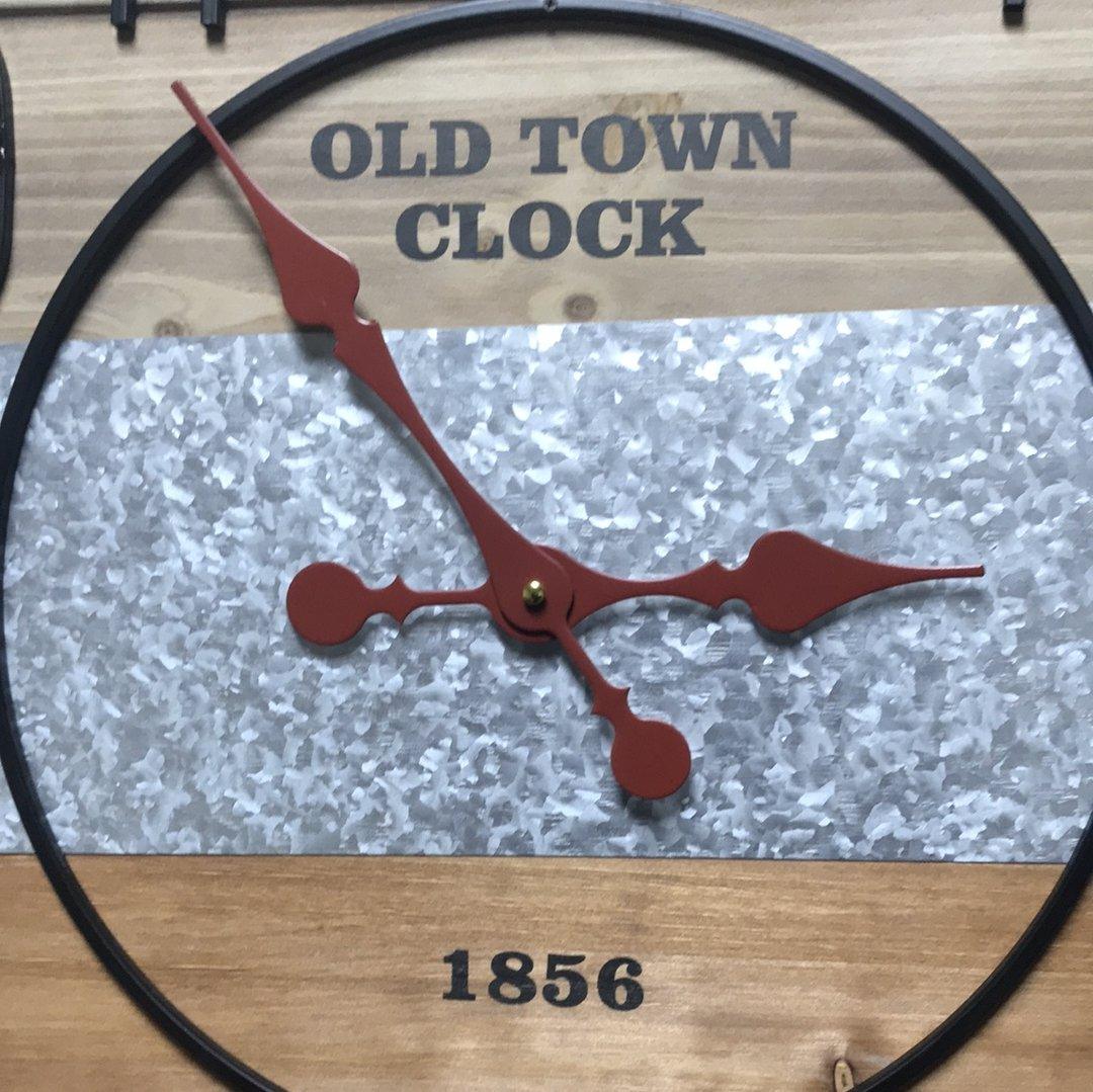 Rustic Multi-Colors old town clock - Rustic Furniture Outlet
