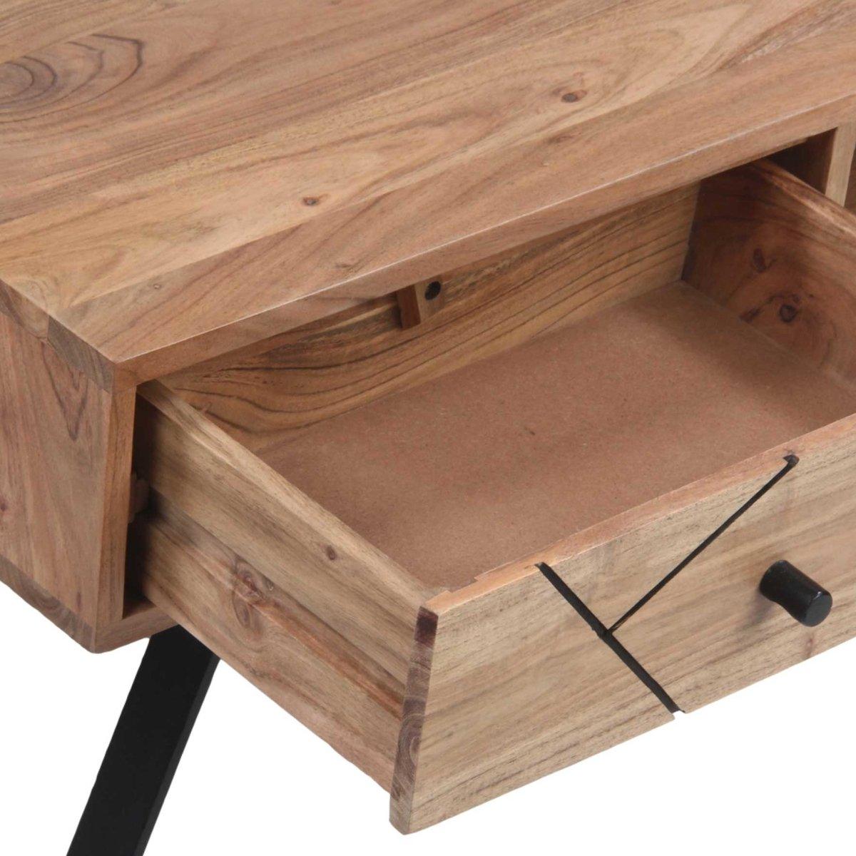 Scott Acacia wood Coffee Table - Rustic Furniture Outlet