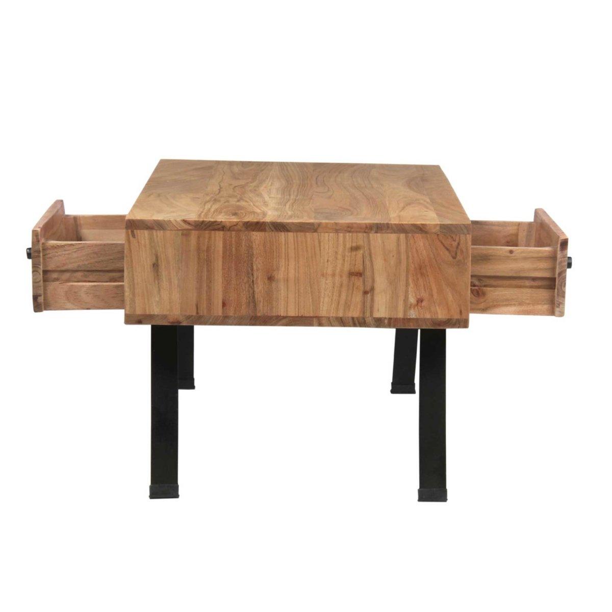 Scott Acacia wood Coffee Table - Rustic Furniture Outlet