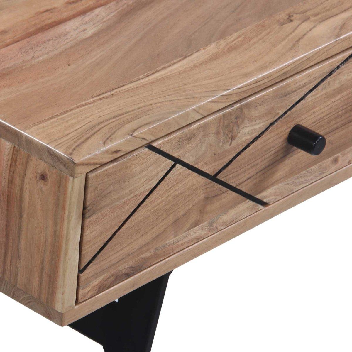 Table console en bois d'acacia Scott - Rustic Furniture Outlet