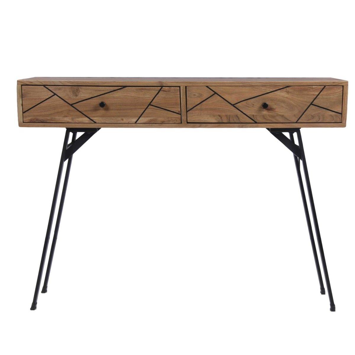 Table console en bois d'acacia Scott - Rustic Furniture Outlet