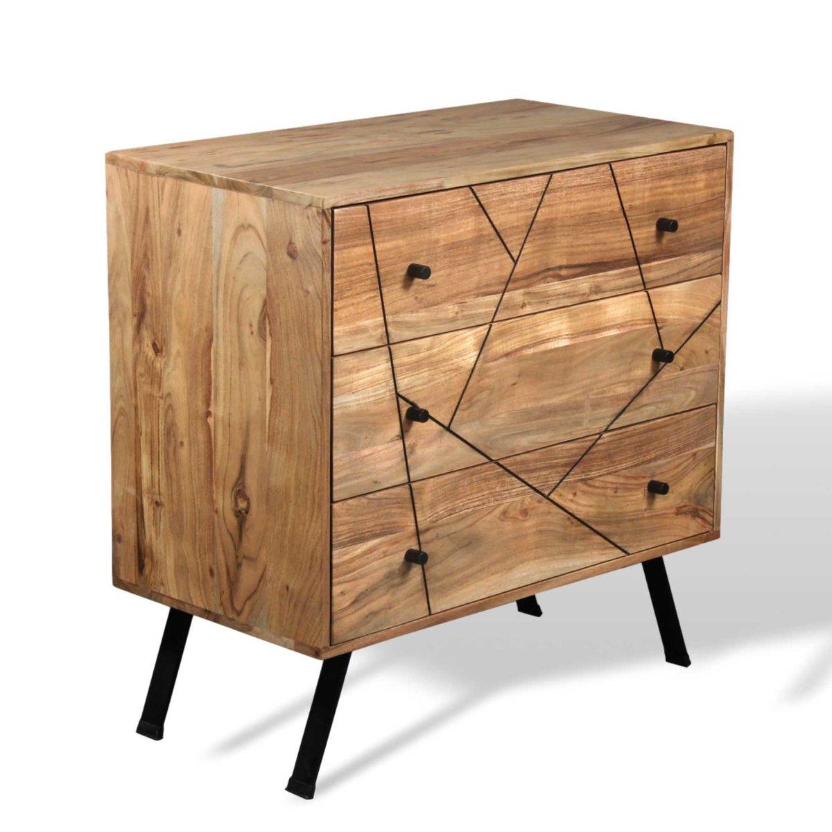 Scott Acacia wood Dresser - Rustic Furniture Outlet