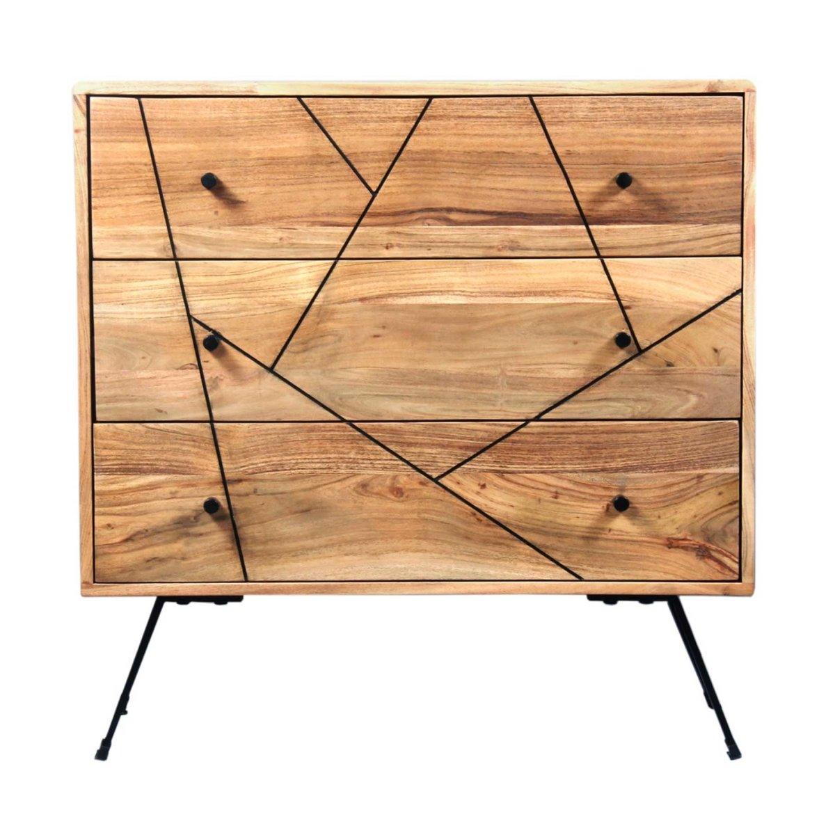 Scott Acacia wood Dresser - Rustic Furniture Outlet