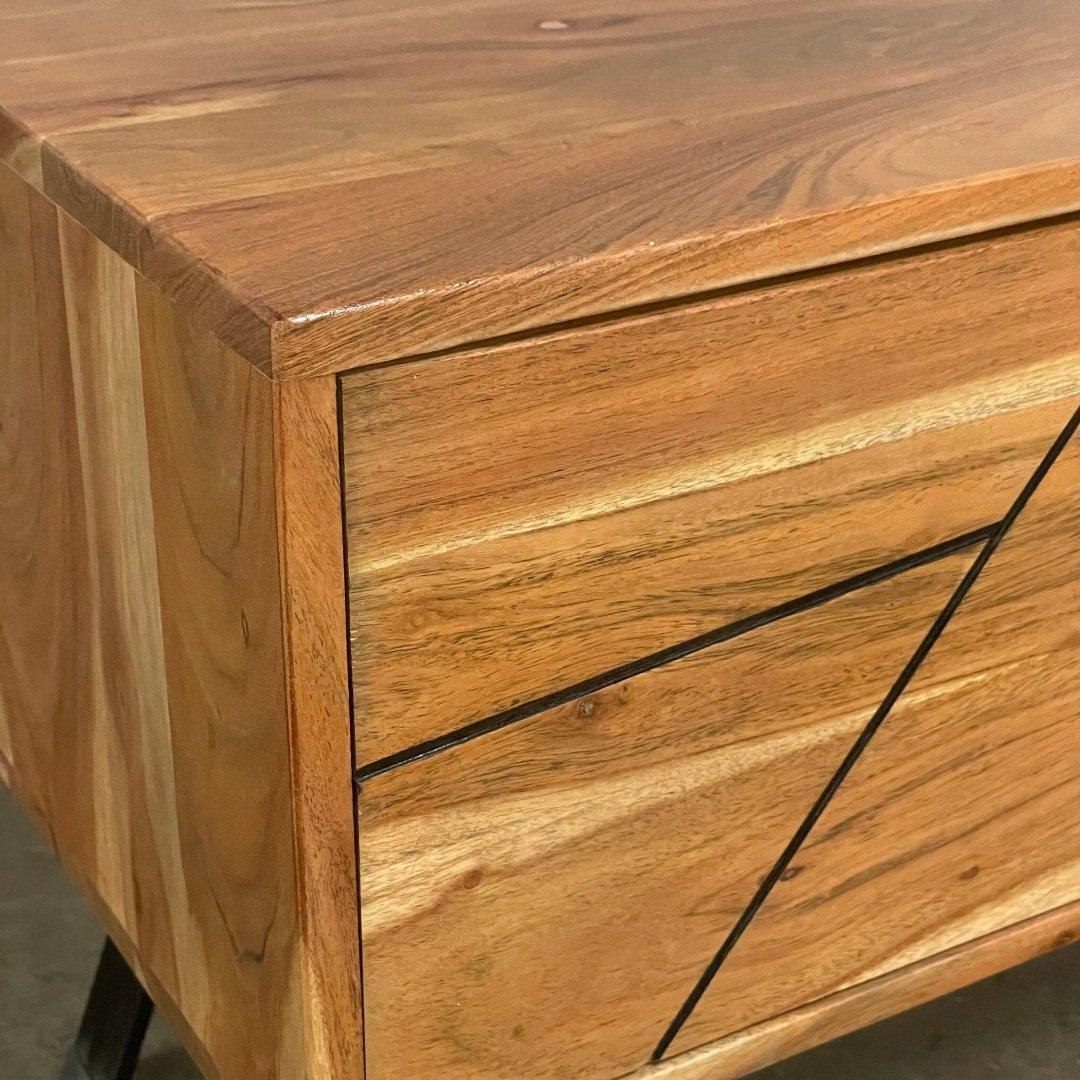Meuble TV Scott en bois d'acacia - Rustic Furniture Outlet