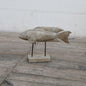 Small Distressed White Fish on Stand - Rustic Furniture Outlet
