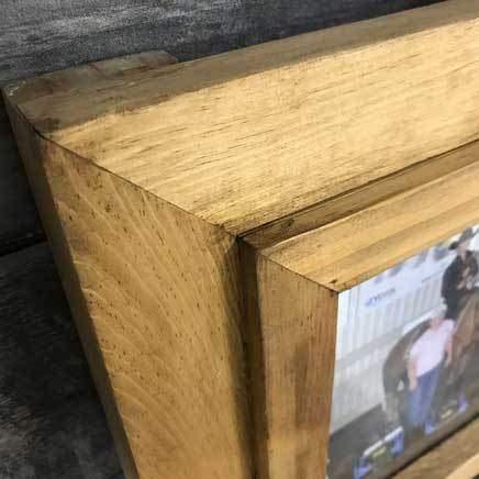 Small rustic pine buckle holder - Rustic Furniture Outlet