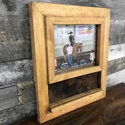 Small rustic pine buckle holder - Rustic Furniture Outlet