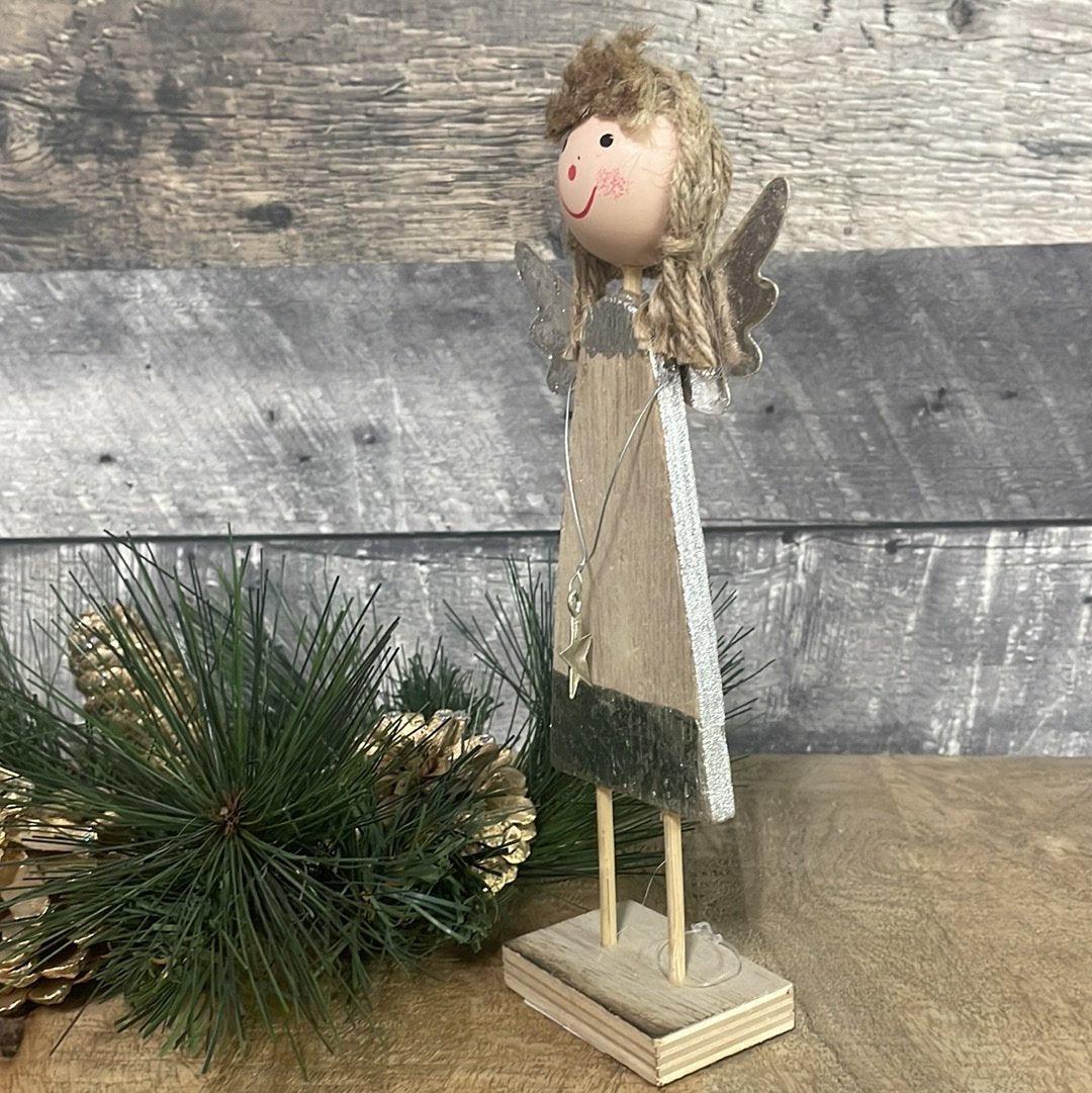Small wooden angel - Rustic Furniture Outlet