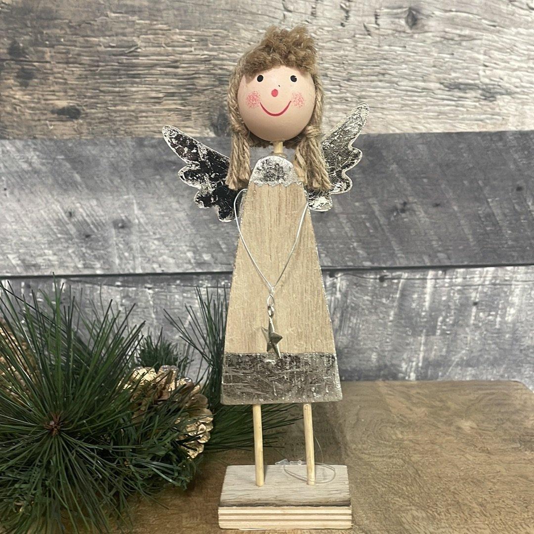 Small wooden angel - Rustic Furniture Outlet