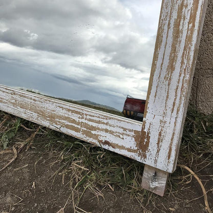 Tacoma rustic Mexican pine wood frame mirror - Rustic Furniture Outlet