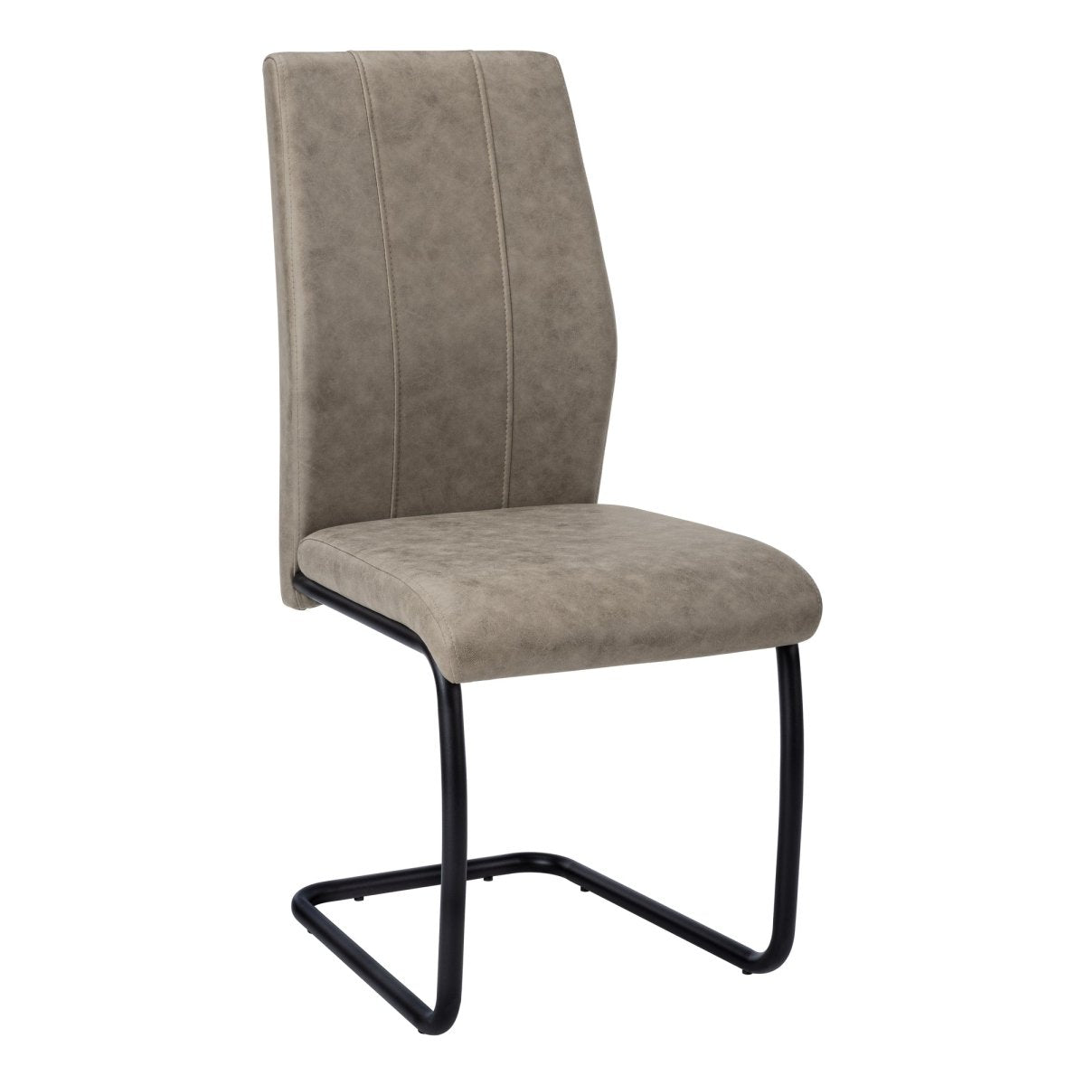 Taupe Upholstered Contemporary dining chair (set of two) - Rustic Furniture Outlet