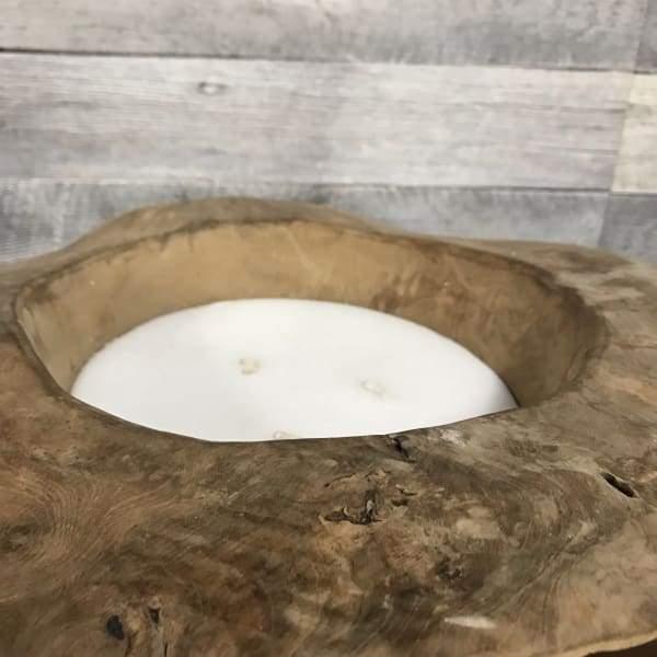 Teak Root Candle Bowl - Rustic Furniture Outlet