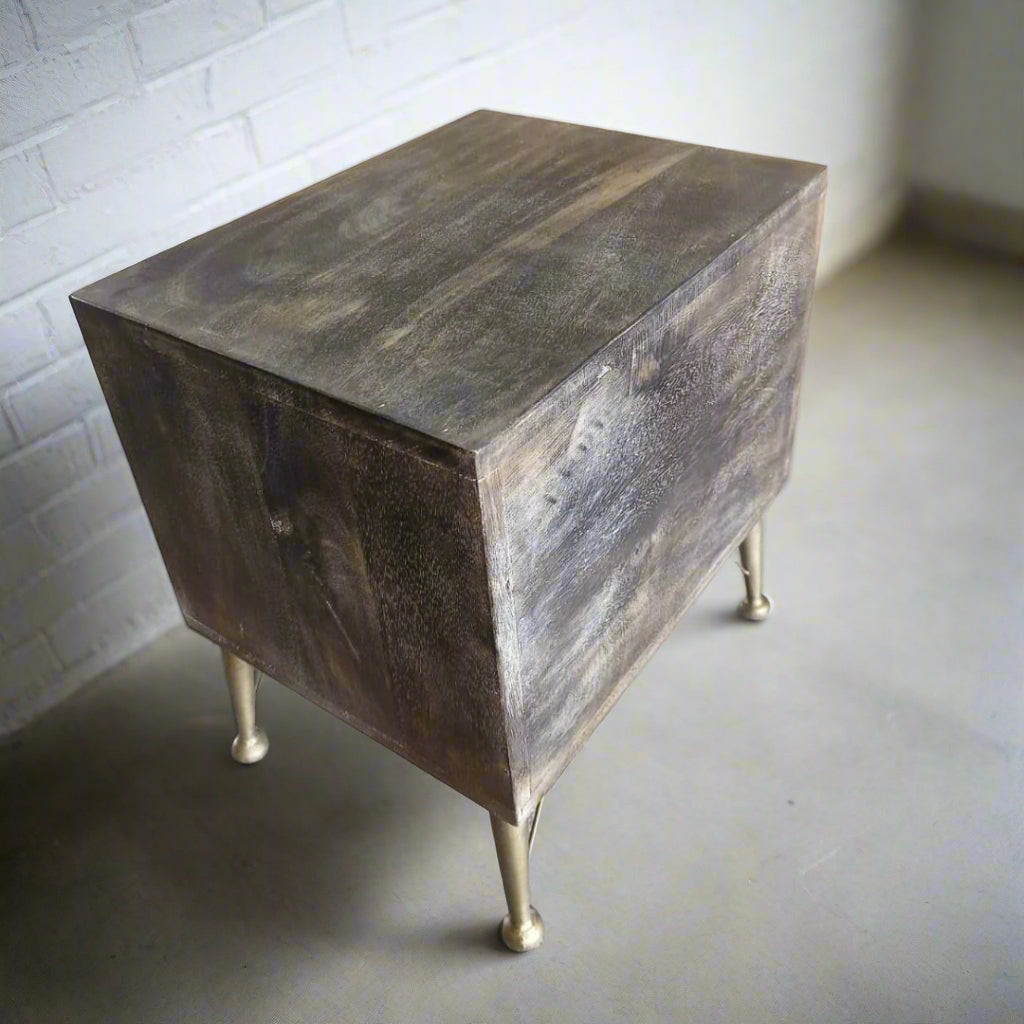 Tex 2 drawer nightstand - Rustic Furniture Outlet