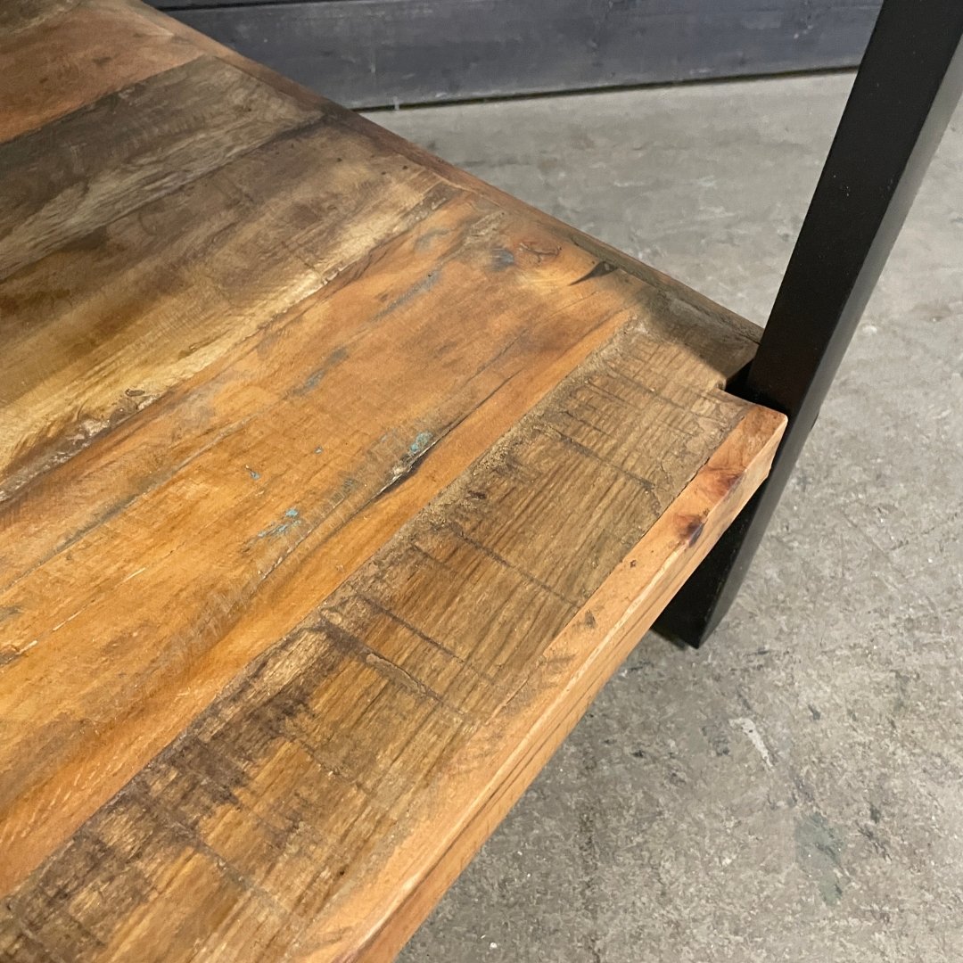 Tolo 2 drawer reclaimed wood nightstand - Rustic Furniture Outlet