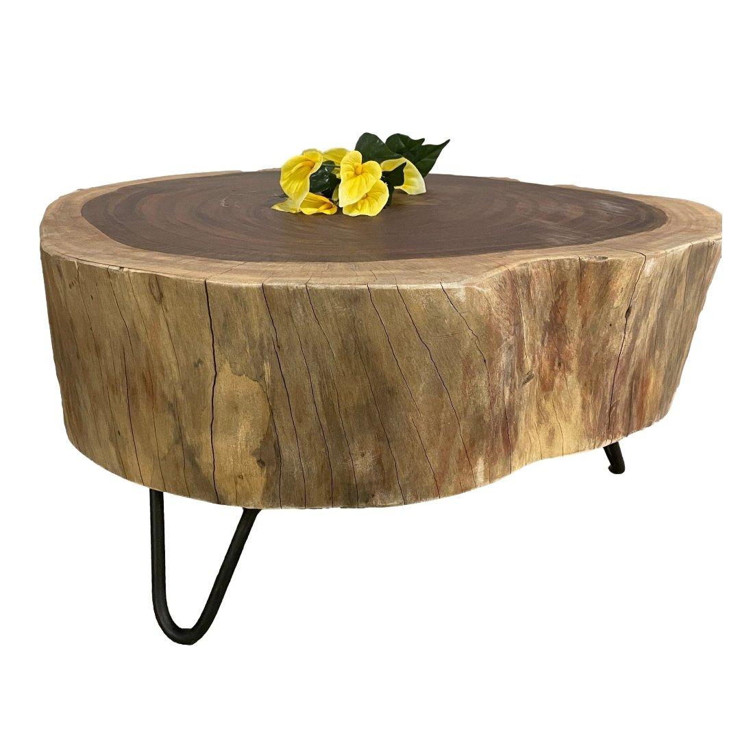Tree Pad Root Acacia Wood Coffee Table - Rustic Furniture Outlet