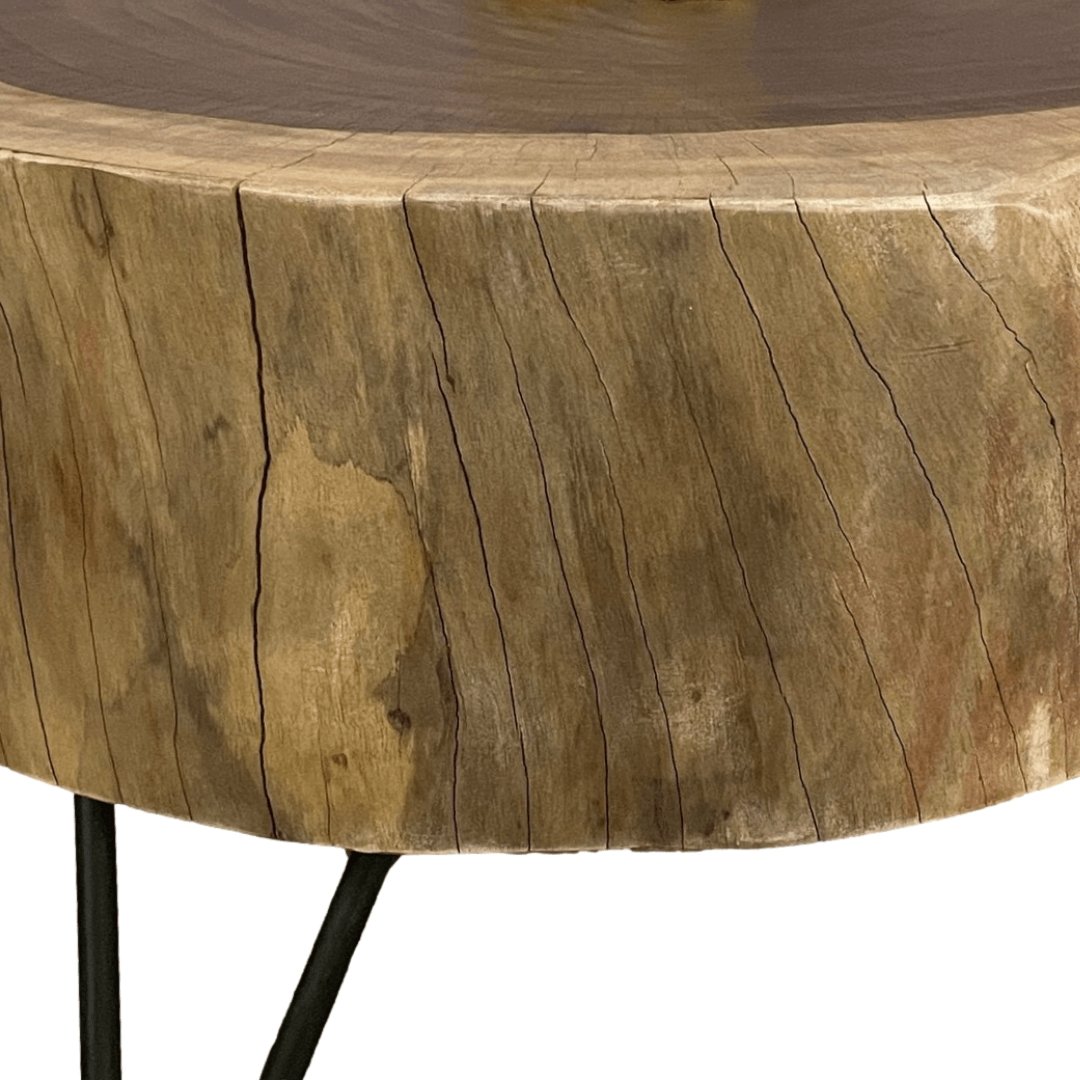 Tree Pad Root Acacia Wood Coffee Table - Rustic Furniture Outlet