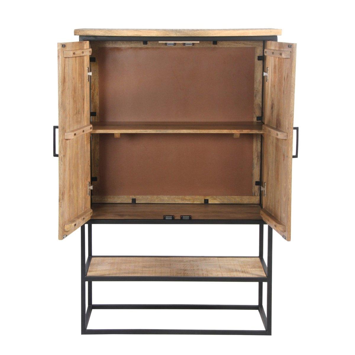 Watson Mango Wood Storage Cabinet - Rustic Furniture Outlet